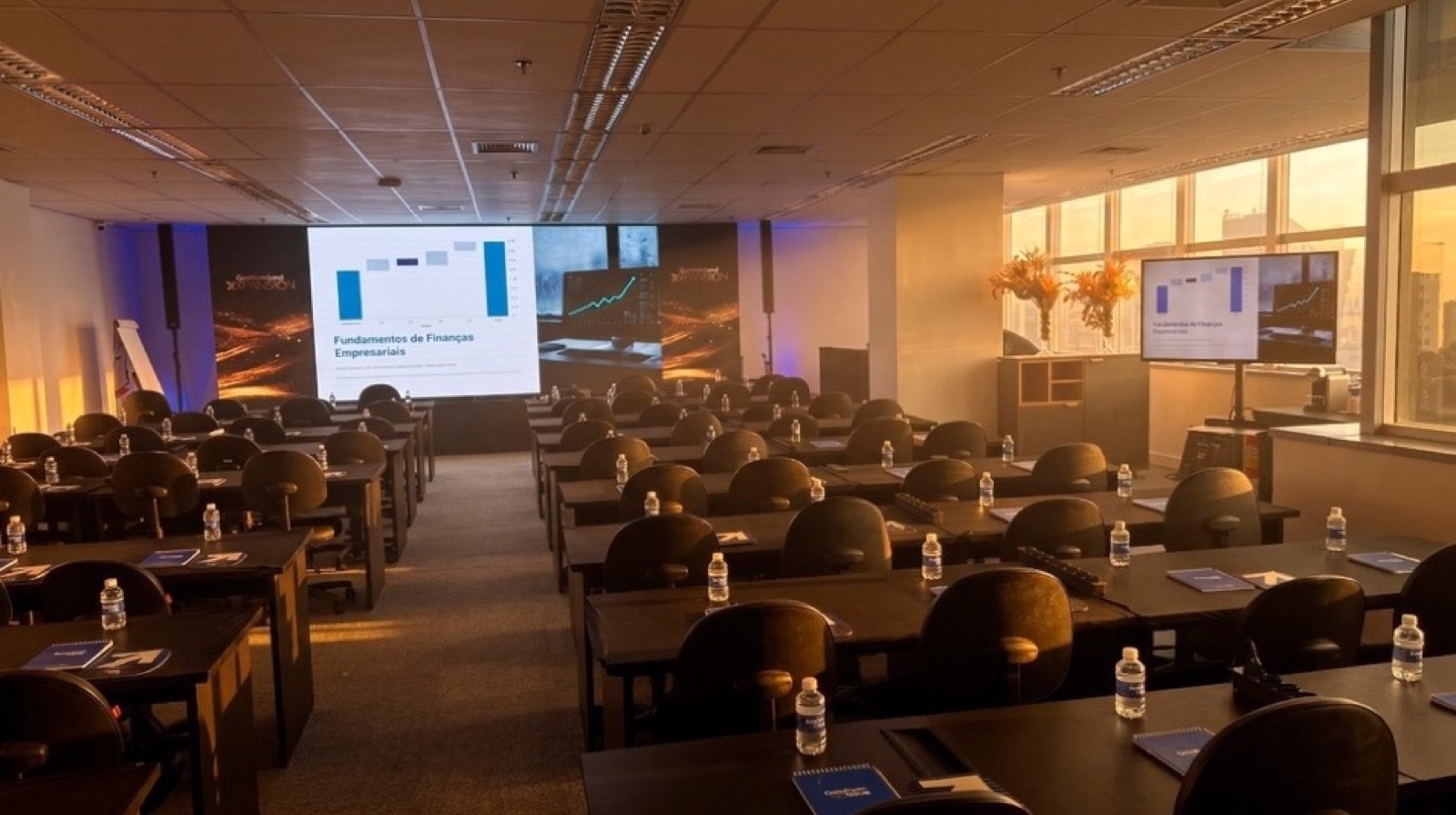 Sala montada para evento